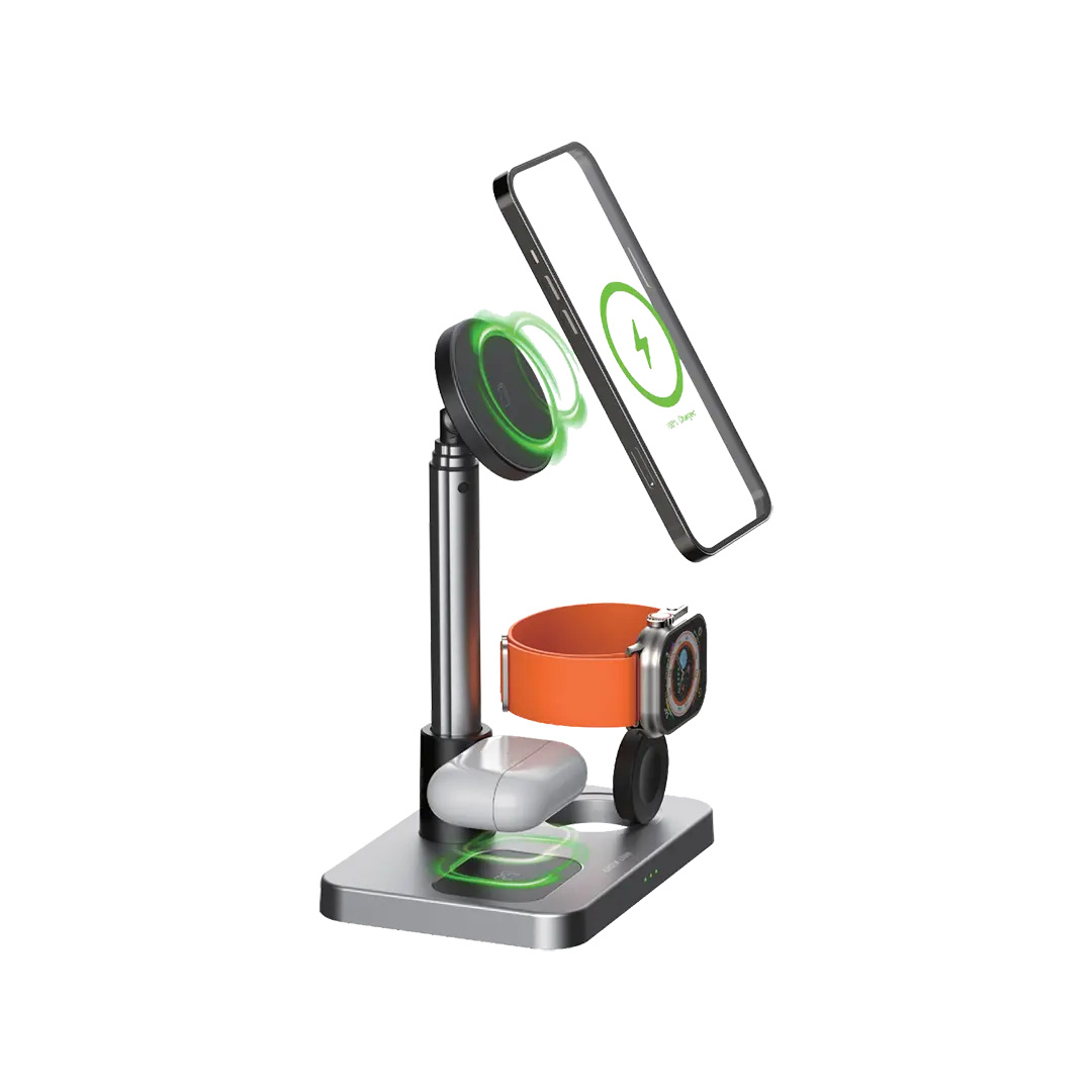 GREEN 3-in-1 Telescopic Wireless Charger