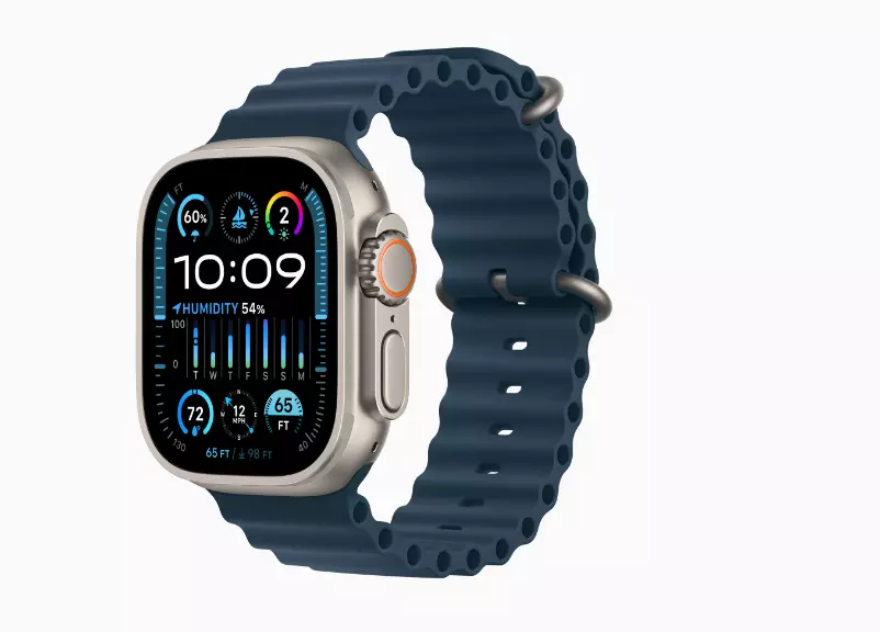 Apple Watch Ultra 2 (2024) - Black/Green/Natural Alpine Loop